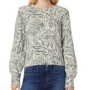 Joe's Jean Adele Slim Animal Print Sweater S NWOT $228